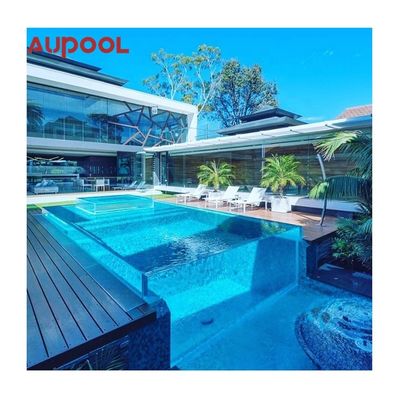 Толщина 30-300 мм Прозрачный акриловый бассейн Aupool индивидуальный размер для семейного развлечения