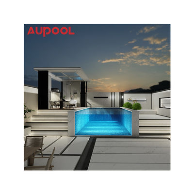 AUPOOL 2000L серия Стандартный тренировщик противотока Длинный боковый прозрачный бассейн