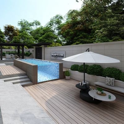 Плотность 1,2 г/см3 Бассейн Предварительно сделанный для виллы и пляжного дома Садовый дом