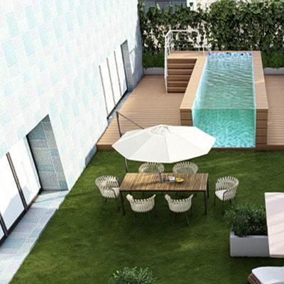 Современный надземный прямоугольный акриловый панель с предварительно изготовленным наружным бассейном для семьи