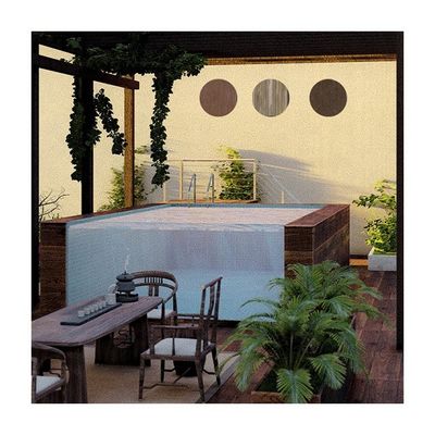 Наслаждайтесь семейным спортом с легким бассейном и толщиной акрилового окна 100 мм