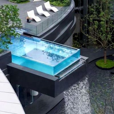 Площадь акриловой панели 1,2 г/см3 Cascata Piscina Fuentes Piscinas Cascadas Время выполнения 10 рабочих дней