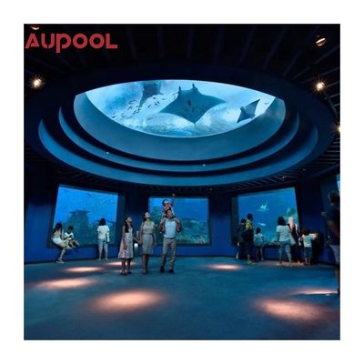 Акрильный бассейн AUPOOL Садовый двор Бесконечный длинный бассейн с крышкой и обогревом