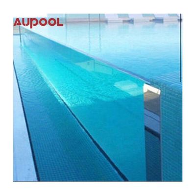 Акрильный бассейн AUPOOL Садовый двор Бесконечный длинный бассейн с крышкой и обогревом