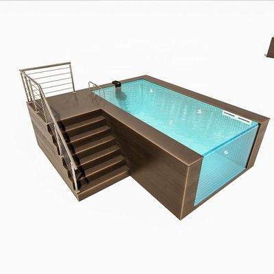 Акриловый не пожелтеющий бассейн Prefabricada 30 для наружных роскошных надземных бассейнов