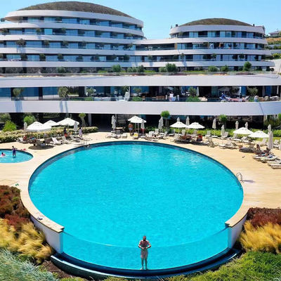 AUPOOL CE Approved Large Outdoor PMMA Acrylic Swimming Pool с аксессуарами для воздушного насоса