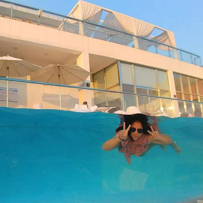 AUPOOL CE Approved Large Outdoor PMMA Acrylic Swimming Pool с аксессуарами для воздушного насоса