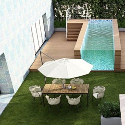 Отель бассейн AUPOOL Бесконечный бесконечный прозрачный акриловый стекло модульный бассейн 30