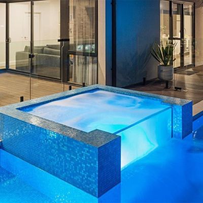 Отель Custom Acrylic Glass Panel Плавательный бассейн из стекловолокна с 100% Virgin PMMA Aupool