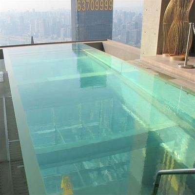 Прочный семейный бассейн AUPOOL Современный дизайн Внешний прозрачный акриловый бассейн